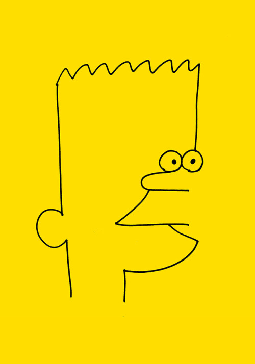 imagesfromitsnicethat:Works of Bart: Ken Kagami’s multiple, slightly mad illustrations of Bart Simps