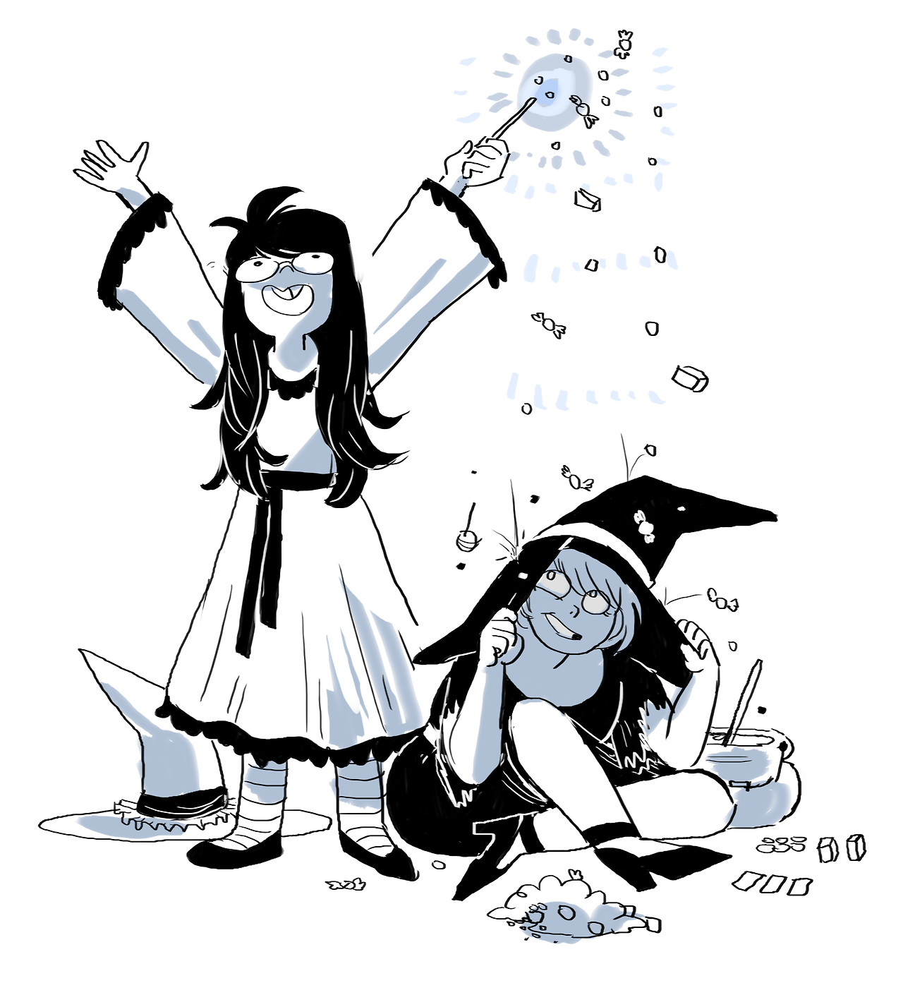 poidkea:  ITS THE CANDY HOLIDAY I found the unexpected motivation to draw my favorite