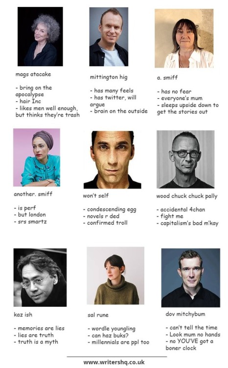 Tag yourself, contemporary authors edition.