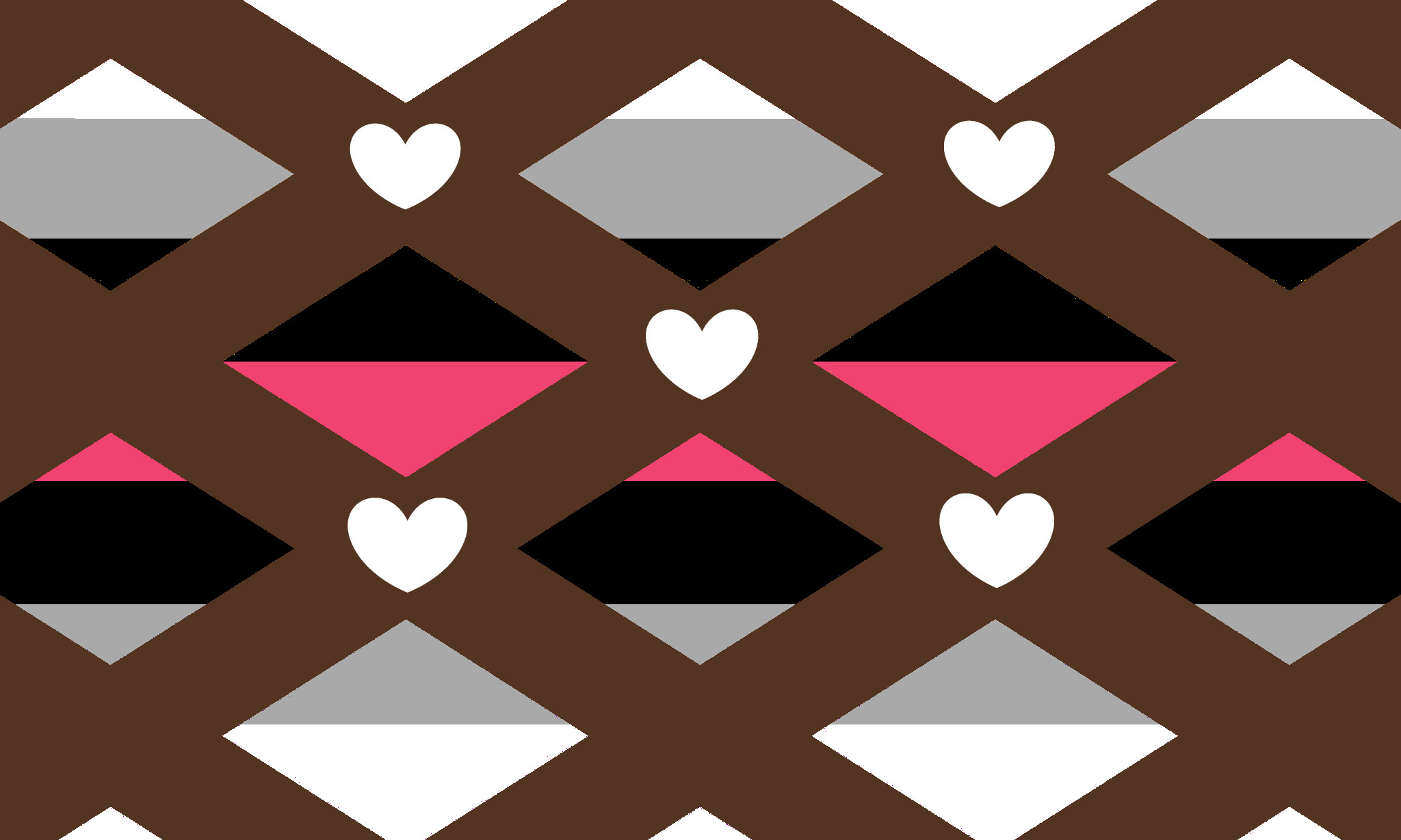 The transallosexual flag, which is the lesbian flag with light brown stripes going diagonally in both directions to form x's, with five small white hearts at the intersections of the stripes.