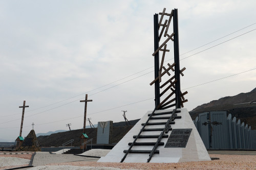 The “Golgotha” memorial in Norilsk, commemorating prisoners of Norillag, the Norilsk Corrective Labo