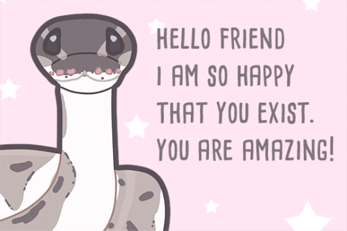 frerinart:this snek has something important to tell you 