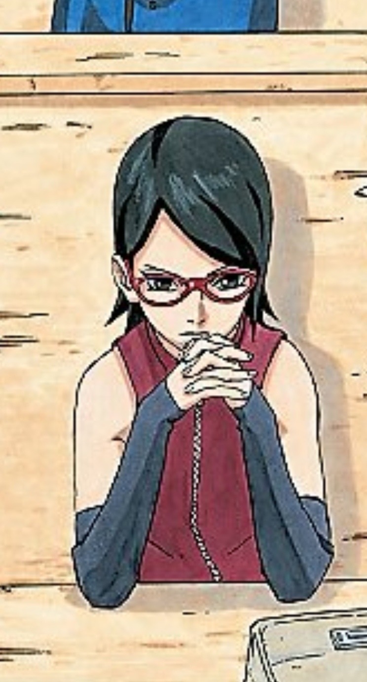 Uchiha Sarada  20K en Instagram: Kishimoto's Sarada. ❤ i'll miss her  design from Part 1. it's a really good one, but i'm also very excited to  see her full Timeskip design. •