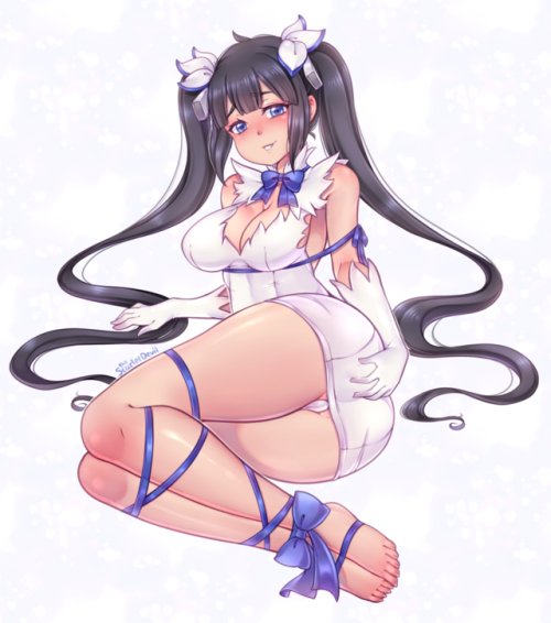 thescarlettdevil:    Hestia from Danmachi all wrapped up, requested as reward for a Patron~  °˖✧     Patreon | Twitter | Furaffinity | Ko-fi  ;9