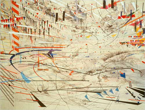 africaisdonesuffering:Women in Africa and the Diaspora: “Julie Mehretu”“I don’t think of architectur