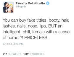 dynastylnoire:  shittraphiksays:    ……calls women females while pitted “superficial” women against those that are not…as though you cannot be both a human being and like the aforementioned, albeit typical frivolities of  fake hair etc….I’m