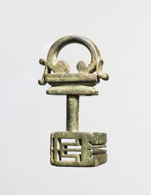 theancientwayoflife:~ Key with Ring Handle.Culture: RomanPlace: Roman Empire Date: A.D. 200 - 400Med