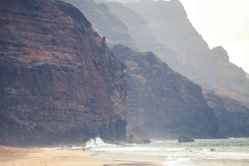 The steep cliffs at Hanakapiai beach in Hawaii are a hidden paradise and one of many unforgettable s