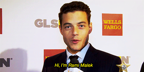 giraffology:  the-red-whale:  Rami Malek  Guess what movie I just saw? 