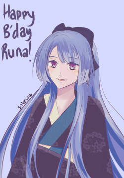 shirayukiharuna:  HAPPY BIRTHDAY RUNAA! Sorry for my bad handwriting. ahaha. 