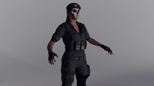 [R6S] Caveira - nude (Blender)