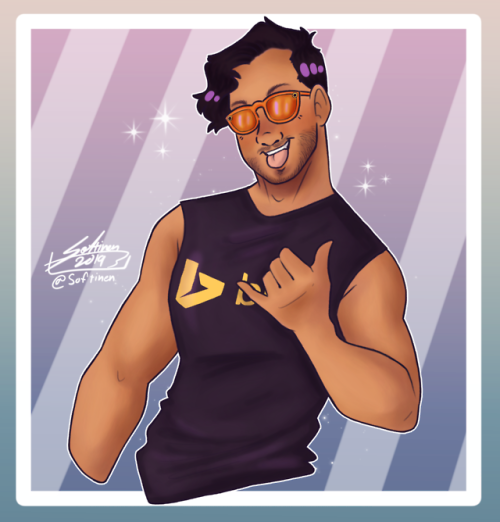 softinen: “Waddup!” I just had to draw Bing since I recently made a drawing of Google, h