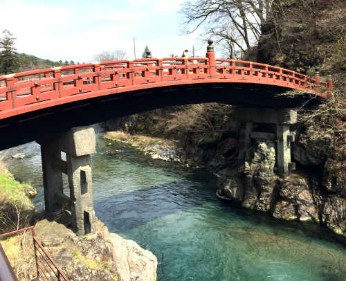 Nikkō, Japan - Shinkyo bridge in the the city of Nikkō. It is located at the entrance to the shrines