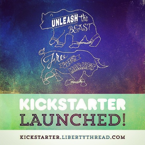 Less than 13 days left to pledge to our #Kickstarter project and get some #cool #liberty #gear. #lib