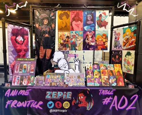 zepiezepie:At Anime Frontier #A02!💕Ill be at Anime Frontier in Fort Worth, TX all weekend with a buncha new merch. Stop by and say hi! ✨️