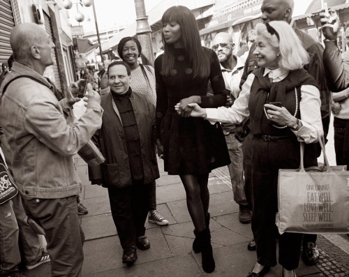 naomihitme:   Naomi,  Naomi’s Grandma Rudy, Naomi’s Mom Valerie Campell, Azzedine Alaïa, Malaika Firth, Riley Montana,  Alewya Demmisse, and Tinie Tempah photographed by Bruce Weber, Vogue UK September 2014 