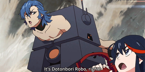 thegrandweebofedenderry:  tsunderemahoushoujo:  pocket-eternarogue:  For people who still don’t understand why he hates the name, Dotonbori is apparently a tourist spot that used to be famous as a red light district. Ryuko is basically calling the DTR