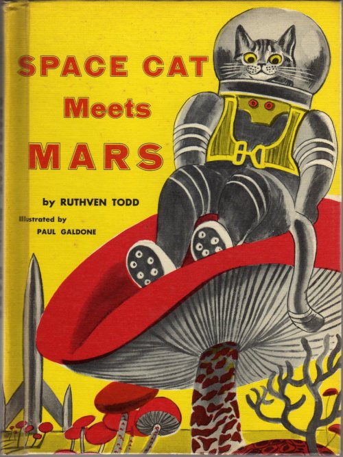 archiemcphee:An awesome Tumblr called WTF Bad Science Fiction Covers is in the middle of CATS IN S