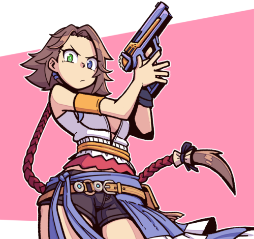 aboveupgaming:X-2 Gunner Yuna by Coretaniqbal. Had this made to use as an avatar.