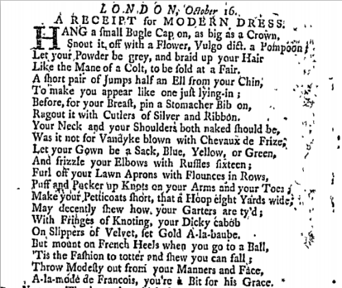 Francois Boucher, Madame du Pompadour, 1756 [x]. A poem from 1754 called “Receipt For Modern D