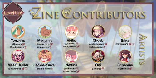 rfadventurezine: ⭐ Level Up! Contributor Announcement ⭐ Now announcing our full line-up of contribut
