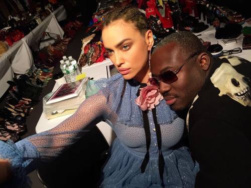 With the one and only @edward_enninful 💛💛Thank you for all the magic we created together🌟💫 by irinashayk