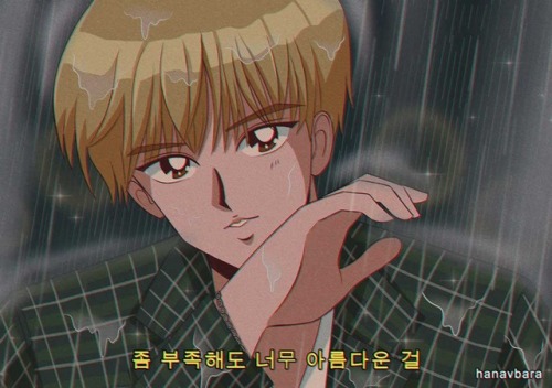 hanavbara: bts vocal line intros as a 90’s anime ✨