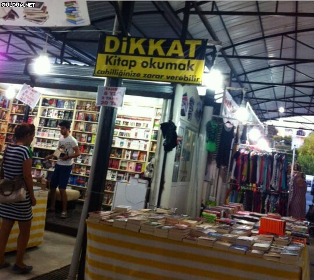 DIKKAT Kitap okumak...