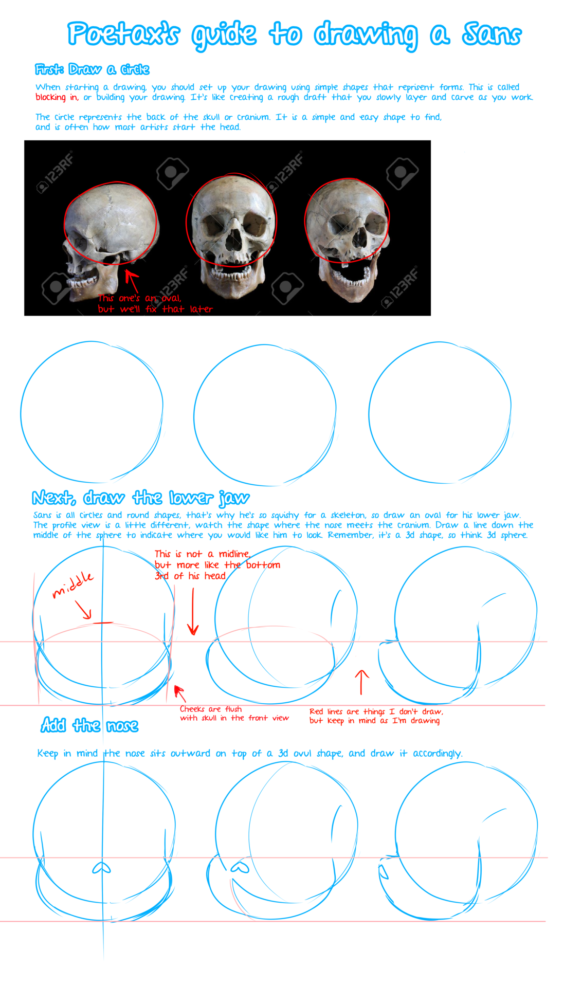 How to Draw Horror Sans  Undertale (Art Tutorial) 