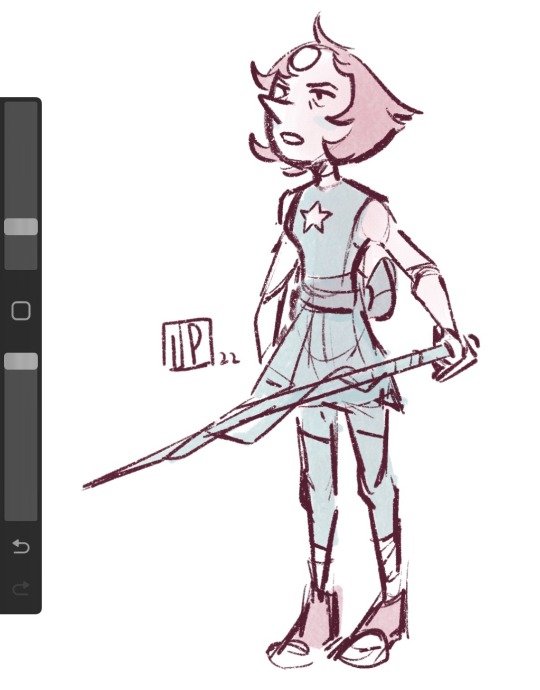jacketpotatoo:Sketched a Pearl while watching (I’m almost done with season 2) 