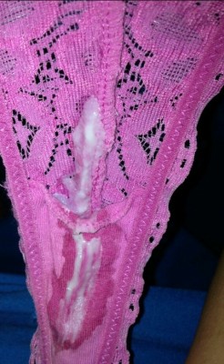 Cuckoldpleasure:   Here Are Some Delicious Cum Stained Panties That Caught The Semen