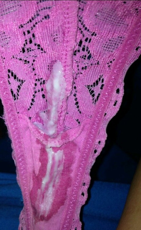 cuckoldpleasure:   Here are some delicious cum stained panties that caught the semen leaking from your Wife’s kitty all the way home.  Beautiful isn’t it?  That’s the cum from the guy She fucked.  It’s not your cum.  Do you want to sniff it? 