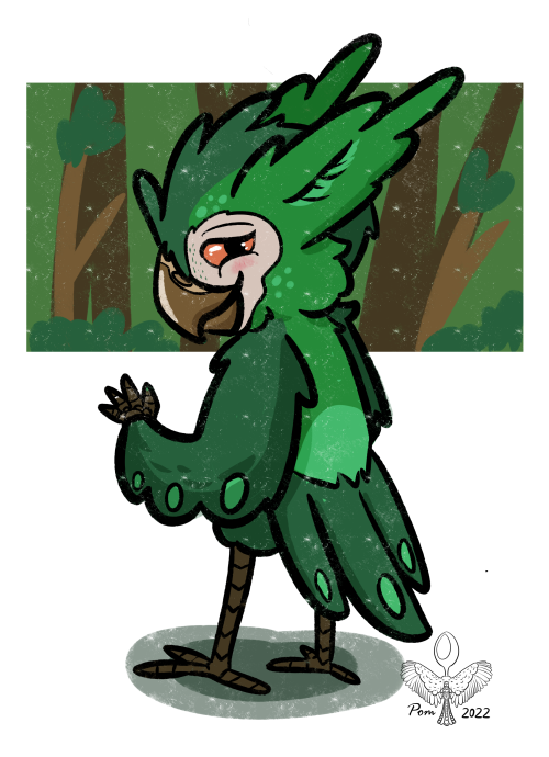 MossJust a little creeeeeture who lives in the woods. Art trade for @ravenbara :3