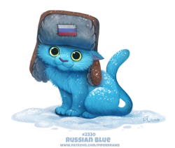 cryptid-creations: Daily Paint 2330. Russian