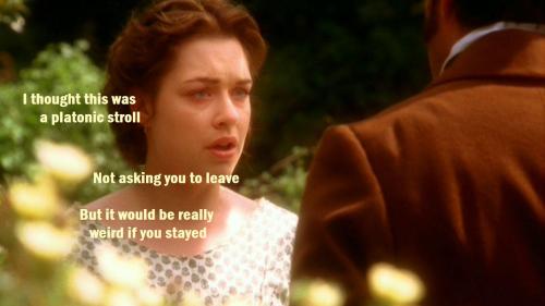 queensthiefofattolia:North & South: Margaret Hale reacts to men who are attracted to her(Because