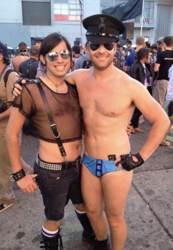 Throwback Thursday to my favorite Folsom Street Fair look I ever rocked! Wish I knew the other guy’s name, but I ran into him a few times at SF Pride and FSF while volunteering and attending. (Folsom 2013)