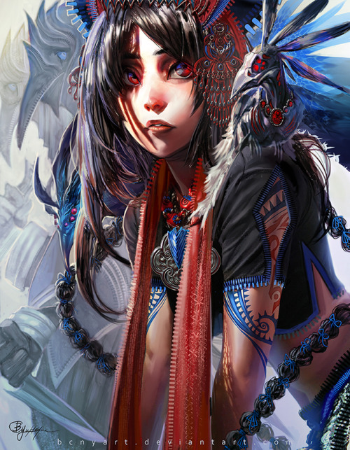 awesomedigitalart: Azure Blue Psychic by bcnyArt