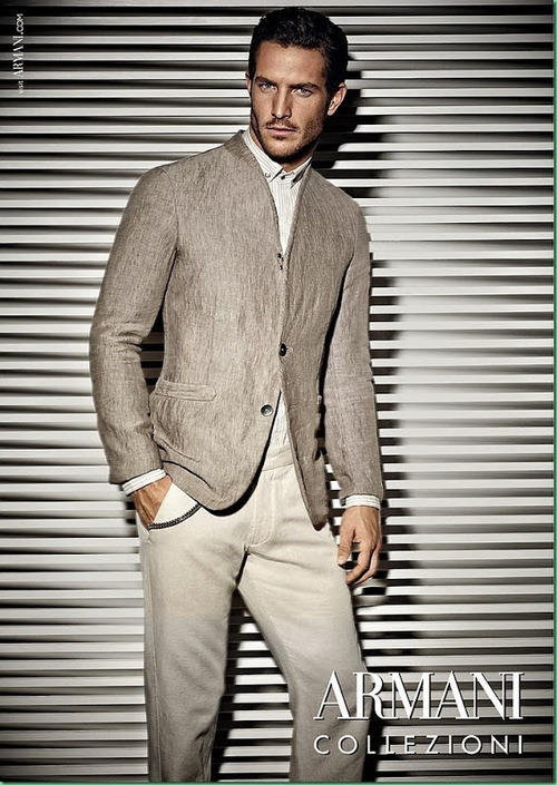 bloggossipboy:  Campanha: Justice Joslin p/ Armani Collezioni S/S 2014 