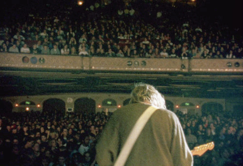 carltonschubert:  nerd–vana:  Kurt Cobain at the Paramount Theatre on Halloween