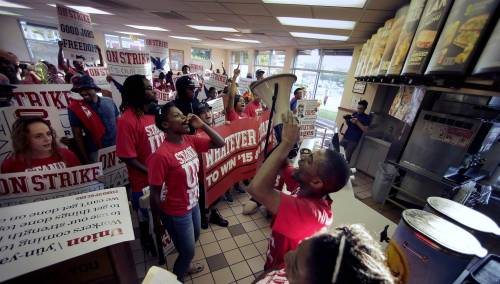 journolist:  ‘We’re a Movement Now’: Fast Food Workers Strike in 150 Cities (NBC News) Fast food workers walked off the job nationwide on Thursday, as police arrested dozens who engaged in civil disobedience. Organizers said workers