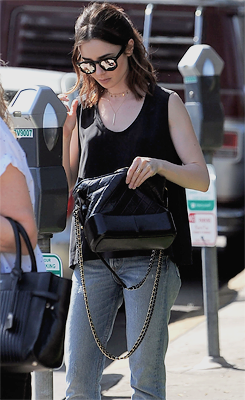 dailylilycollins:  Lily Collins out and about