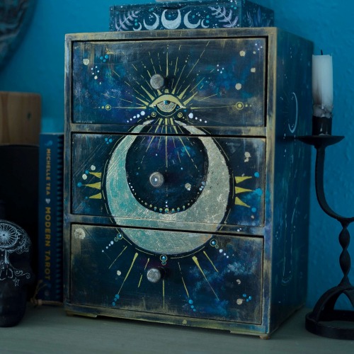 sosuperawesome:Storage Chest and BoxesMoon Dome on Etsy