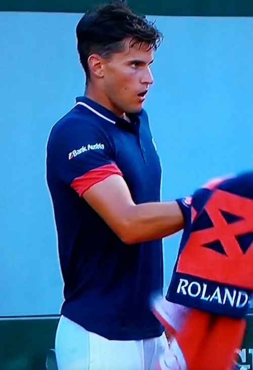 OMG 2018 Freanch Open Dominic Thiem Bulge:)
