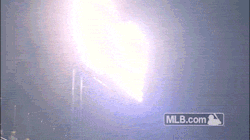 mlb:  The right-field lights at Busch Stadium shine bright for Oscar Taveras. 