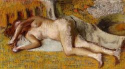 artist-degas: After the Bath, Edgar Degas Medium: pastel 