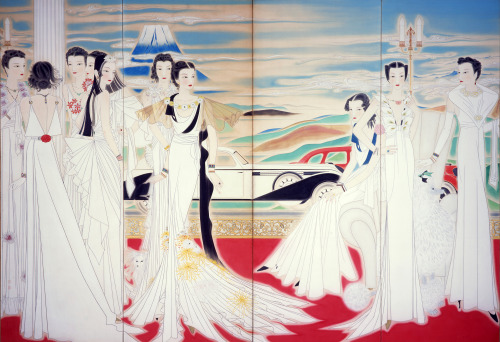 Japanese ladies from the Shōwa period (1926-1989) by Kingei Marui