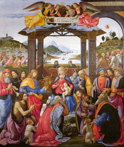 Domenico Ghirlandaio Day:Adoration of the Magi, Domenico Ghirlandaio, 1488