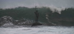 Vintagepales2:  Statue Of Neptune,  Melenara Beach,   Gran Canaria  By La Cámara