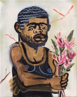 blkautumn:    Man with Flower, 2017Acrylic