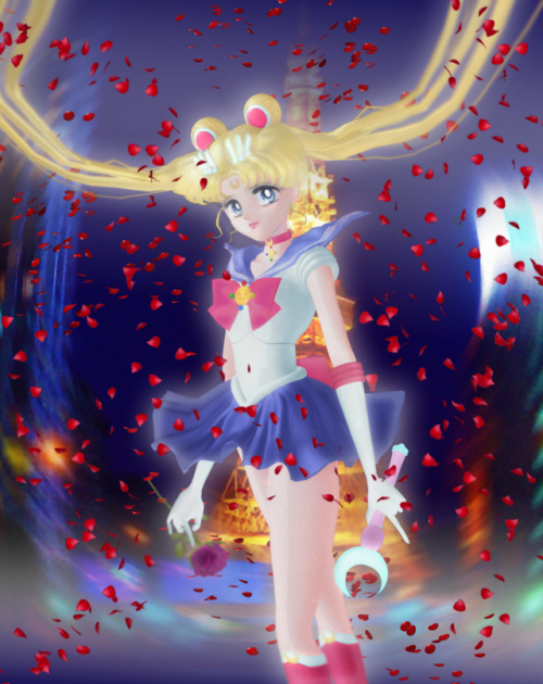 sakuyamonx: Inspired by the new artwork by Naoko Takeuchi. I meant to add the other senshi, but I fe